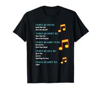 Funny Music Lyrics - Things We Did - Things We Didn't FRONT T-Shirt