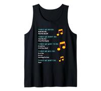 Funny Music Lyrics - Things We Did - Things We Didn't FRONT Tank Top