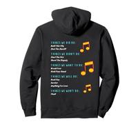 Funny Music Lyrics - Things We Did - Things We Didn't REAR Pullover Hoodie