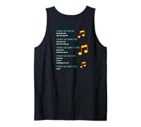 Funny Music Lyrics - Things We Did - Things We Didn't REAR Tank Top