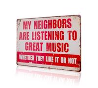 Funny Music Metal Sign For Home Bar Pub Sign Garden Signs And Wall Decor Unique Musical Gifts For Music Lovers Classic Metal Signs Featuring Humorous Quotes Perfect For Garage Man Cave Or Music Room