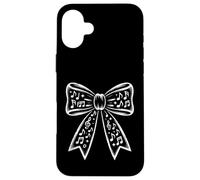 Funny Music Notes Bow Vintage Distressed Chalk Style Case for iPhone 16 Plus