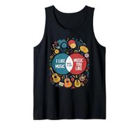 Funny Music Taste Venn Diagram Tank Top