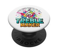 Funny Music Teacher Choir Band Director Treble Maker PopSockets Adhesive PopGrip