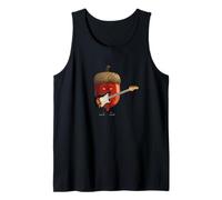 Funny Musician Acorn with Guitar for a Rocking Look Tank Top