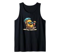 Funny Mustache Beard Taco with Vacation Costume Tank Top