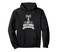 Funny My Antenna Is Bigger Than Yours Radio Saying Pullover Hoodie