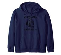 funny my dog corgi and i talk about you Zip Hoodie