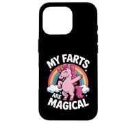 Funny My Farts Are Magical Saying Rainbow Unicorn Women Men Case for iPhone 16 Pro