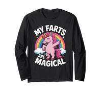 Funny My Farts are Magical Saying Rainbow Unicorn Women Men Long Sleeve T-Shirt