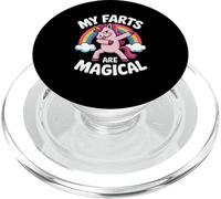 Funny My Farts Are Magical Saying Rainbow Unicorn Women Men PopSockets PopGrip for MagSafe
