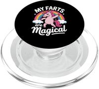 Funny My Farts Are Magical Saying Rainbow Unicorn Women Men PopSockets PopGrip for MagSafe
