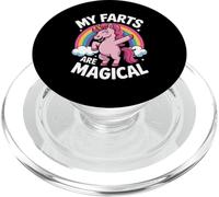 Funny My Farts Are Magical Saying Rainbow Unicorn Women Men PopSockets PopGrip for MagSafe