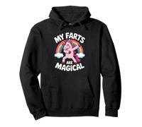 Funny My Farts Are Magical Saying Rainbow Unicorn Women Men Pullover Hoodie