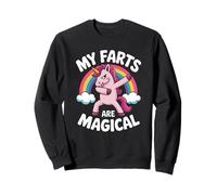 Funny My Farts Are Magical Saying Rainbow Unicorn Women Men Sweatshirt