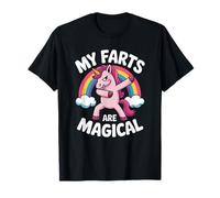 Funny My Farts are Magical Saying Rainbow Unicorn Women Men T-Shirt