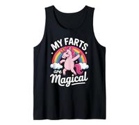 Funny My Farts are Magical Saying Rainbow Unicorn Women Men Tank Top