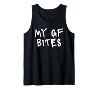 Funny My Girlfriend Bites Tank Top