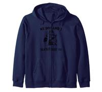 funny my Greyhound and i talk about you Zip Hoodie
