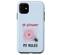 Funny My Network My Rules Redback Spider Web Case for iPhone 11