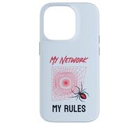 Funny My Network My Rules Redback Spider Web Case for iPhone 14 Pro