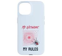 Funny My Network My Rules Redback Spider Web Case for iPhone 15
