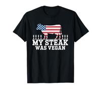 Funny My Steak was Vegan Meat Lover Beef Joke T-Shirt