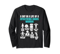Funny Myasthenia Gravis Warrior Long Sleeve T-Shirt