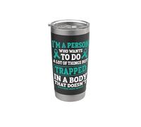 Funny Myasthenia Gravis Warrior Stainless Steel Insulated Tumbler