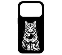 Funny Mystic Cat Crystal Ball Divination Case for iPhone 17 Pro