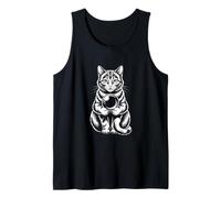 Funny Mystic Cat Crystal Ball Divination Tank Top