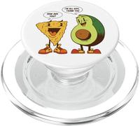Funny Nacho & Avocado Food Pun, How Are You I'm All Ripe PopSockets PopGrip for MagSafe