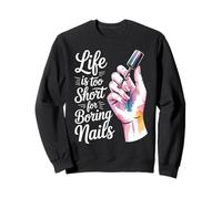Funny Nail Artist Manicurist Nail Technician Sweatshirt