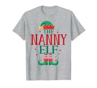 Funny Nanny Elf Christmas Holiday for Medical Staff T-Shirt
