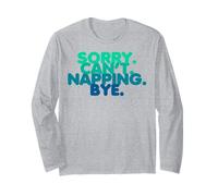 Funny Nap Sleepy Procrastination Quotes Lazy Person Napper Long Sleeve T-Shirt