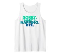 Funny Nap Sleepy Procrastination Quotes Lazy Person Napper Tank Top