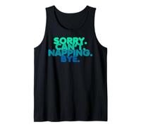 Funny Nap Sleepy Procrastination Quotes Lazy Person Napper Tank Top