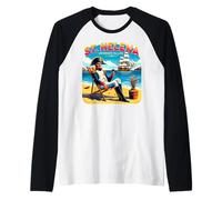 Funny Napoleon Bonaparte St Helena Retirement History Humor Raglan Baseball Tee