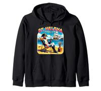 Funny Napoleon Bonaparte St Helena Retirement History Humor Zip Hoodie