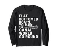 Funny Narrowboat Canal Barge Continuous Cruiser Live Aboard Long Sleeve T-Shirt