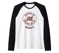 Funny National Joe Day March 27 Raglan Baseball Tee