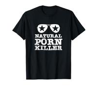 Funny Natural Porn Killer with Porn Stars Glasses Gift T-Shirt