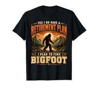 Funny Nature Lover Retirement Plan Bigfoot Apparel Value Graphic T-Shirt