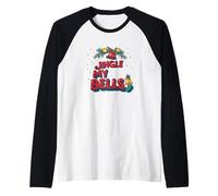 Funny Naughty Christmas Costume with This Jingle My Bells Raglan Baseball Tee