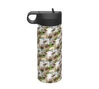 Funny Naughty Sheep Tongue Cute Animal Printing Camping Hiking Hydration Canteens Leak Proof Vacuum Insulated Stainless Steel 18oz