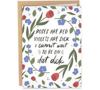 Funny Naughty Valentine's Day Card for Boyfriend - I Cannot Wait To Be On Dat, Funny Anniversary Birthday Card for Men Husband