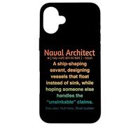 Funny Naval Architect Case for iPhone 16 Plus