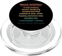 Funny Naval Architect PopSockets PopGrip for MagSafe