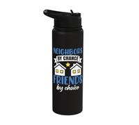 Funny Neighbor Neighborhood Stainless Steel Insulated Water Bottle