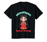 Funny Nepali Girl Nepali Roots T-Shirt, Youth, Black, 4T